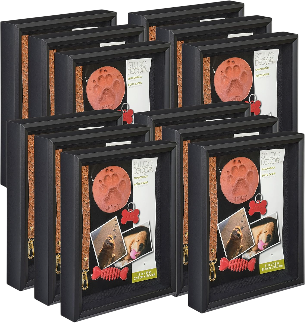 Studio decor Black 11" x 14" Shadow Box, 12 Pack