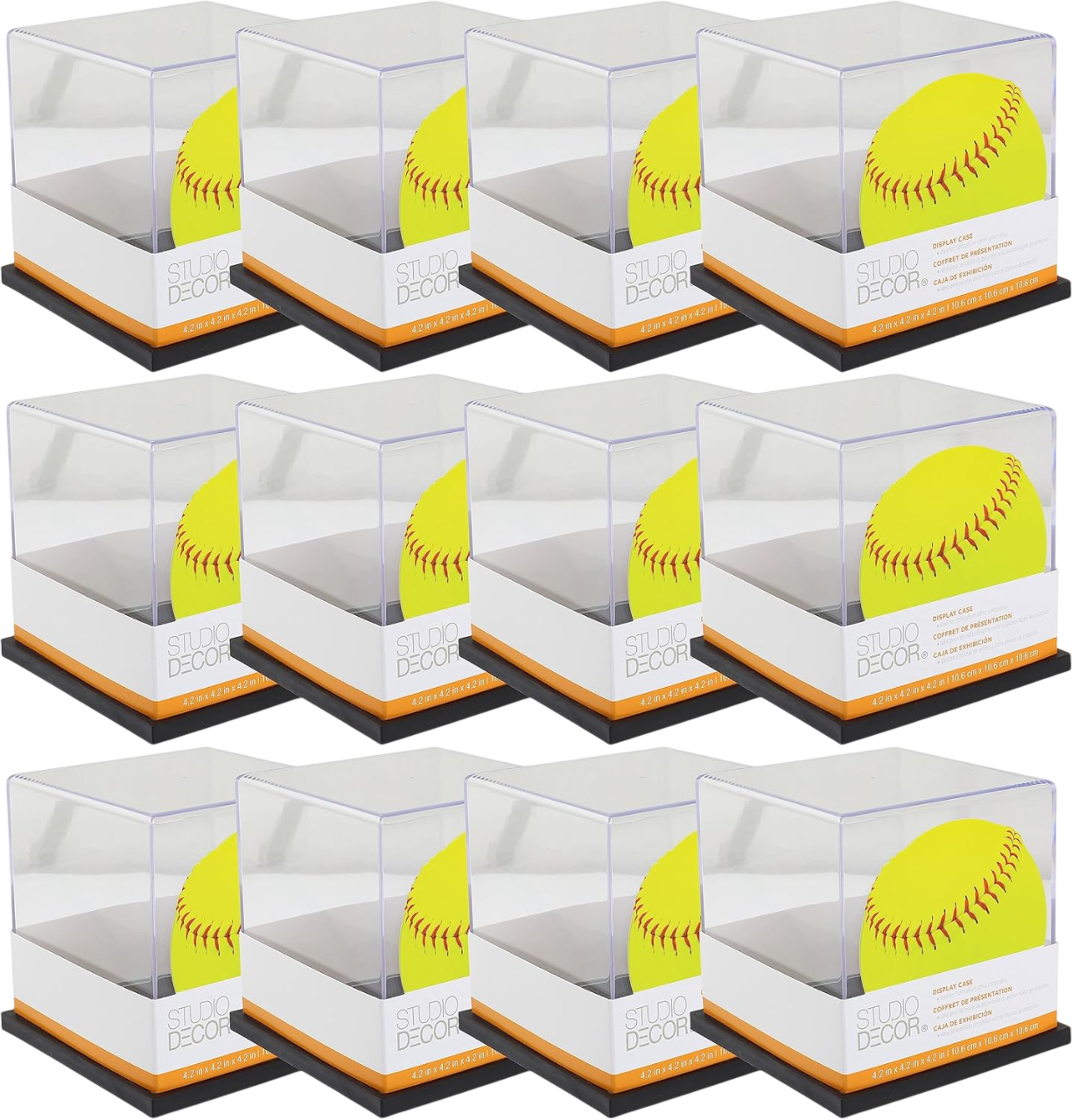 Softball Display Case, 12 Pack by Studio decor